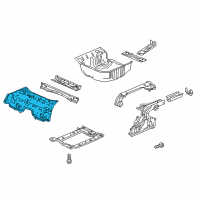 OEM Honda Fit Floor, Middle Diagram - 65530-T5A-A00ZZ