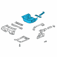 OEM 2017 Honda Fit Panel Set, RR. Floor Diagram - 04655-T5R-A00ZZ