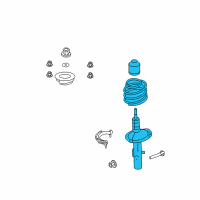 OEM 2008 Mercury Sable Strut Diagram - 8G1Z-18124-C