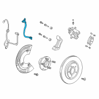 OEM 2018 Ford Flex Brake Hose Diagram - 8A8Z-2A442-B