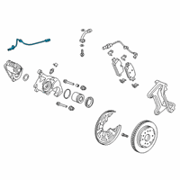 OEM 2021 Chevrolet Silverado 1500 Rear Speed Sensor Diagram - 84317848