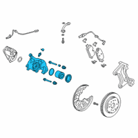 OEM 2021 Chevrolet Silverado 1500 Caliper Diagram - 13528632