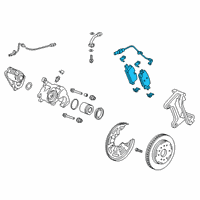 OEM 2021 Cadillac Escalade ESV Rear Pads Diagram - 84474063