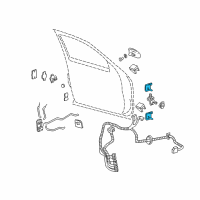 OEM 2004 Chevrolet Avalanche 1500 Upper Hinge Diagram - 12472844