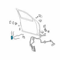 OEM 1999 Chevrolet Silverado 2500 Latch Diagram - 16637320