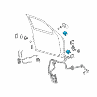 OEM GMC Yukon Upper Hinge Diagram - 19354132