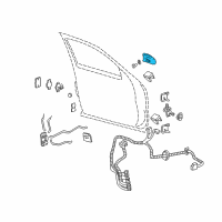 OEM 2007 GMC Sierra 2500 HD Classic Handle, Outside Diagram - 19245507