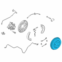 OEM 2015 Ford Focus Brake Drum Diagram - BV6Z-1126-A