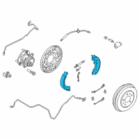 Genuine Ford Rear Shoes diagram