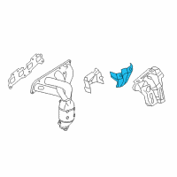 OEM 2019 Nissan Rogue Cover-Exhaust Manifold Diagram - 16590-3TA0B