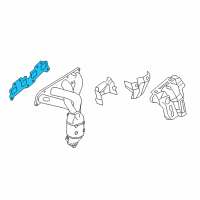 OEM 2014 Nissan Rogue Select Gasket-Exhaust Manifold, A Diagram - 14036-3TA0B