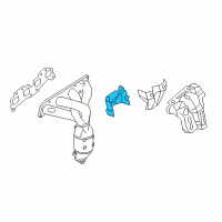 OEM 2013 Nissan Altima Cover-Exhaust Manifold Diagram - 16590-3TA0C