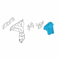 OEM Nissan Rogue Cover-Exhaust Manifold Diagram - 16590-3TU0B