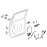 OEM 2015 Chevrolet Silverado 1500 Lock Rod Diagram - 22833410