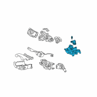 OEM 2017 Honda Odyssey Lock Assy., Steering (Elec) Diagram - 35100-TK4-305