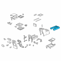 OEM 2011 Honda Ridgeline Holder Assembly, Console Cup (Atlas Gray) Diagram - 83405-SJC-A01ZE