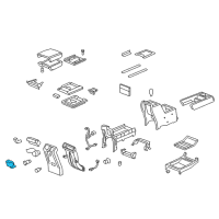 OEM 2007 Honda Ridgeline Lens, RR. Console Diagram - 34262-SJC-A01