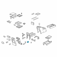 OEM 2008 Honda Ridgeline Lamp Unit, Cup Holder Diagram - 34751-S2H-003