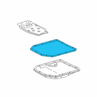 OEM 2009 Pontiac Vibe Pan Gasket Diagram - 88971820