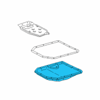 OEM 2006 Pontiac Vibe Pan, Automatic Transmission Fluid Diagram - 88972039