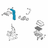 OEM 2018 Kia Rio Duct Assembly-Air Diagram - 28210H9100