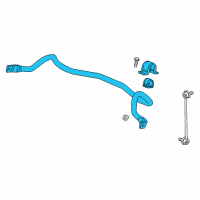 OEM 2016 Buick Cascada Stabilizer Bar Diagram - 13362390