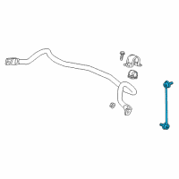 OEM 2016 Buick Cascada Stabilizer Link Diagram - 13285628