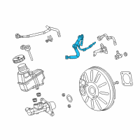 OEM 2013 Dodge Dart Hose-Brake Booster Vacuum Diagram - 68165815AB