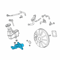 OEM 2015 Dodge Dart Brake Master Cylinder Diagram - 68192615AA