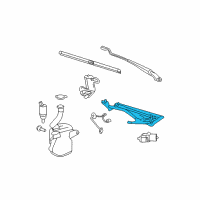 OEM 2011 Buick Lucerne Wiper Linkage Diagram - 10388354