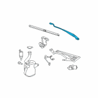 OEM 2008 Buick Lucerne Wiper Arm Diagram - 20760528