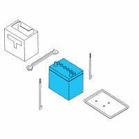 OEM Nissan Pathfinder Batteries Diagram - 2441038S62