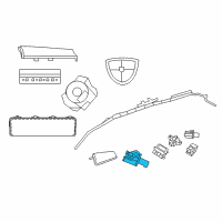 OEM 2015 Chrysler Town & Country Sensor-Acceleration Diagram - 68137949AA