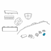 OEM 2016 Chrysler Town & Country Sensor-Acceleration Diagram - 68137947AA