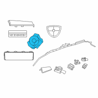 OEM 2015 Chrysler Town & Country CLKSPRING-Steering ANGLE/CLOCKSPRING Diagram - 68459485AA