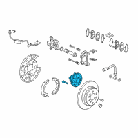 OEM 2019 Acura MDX Bearing Assembly, Rear Hub Unit Diagram - 42200-TG8-A01