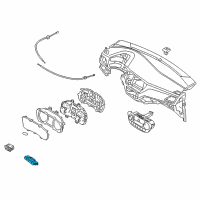 OEM 2019 Hyundai Accent Switch Assembly-Center Facia Panel Diagram - 93310-J0300-4X