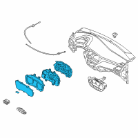 OEM 2019 Hyundai Accent Cluster Assembly-Instrument Diagram - 94011-J0110