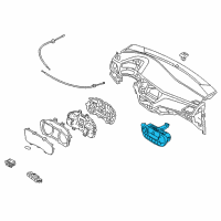 OEM 2022 Hyundai Accent Heater Control Assembly Diagram - 97250-J0201-VCS