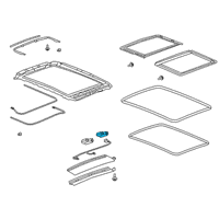 OEM Cadillac XT4 Window Shade Motor Diagram - 84280077