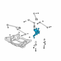 OEM 2006 Honda Accord Knuckle, Right Rear (Disk) Diagram - 52210-SDA-A50