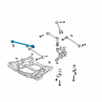 OEM 2004 Honda Accord Arm, Right Rear Trailing Diagram - 52370-SDA-A50