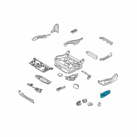 OEM BMW 535i GT Switch Seat Adjusting Front Left Diagram - 61-31-9-275-061