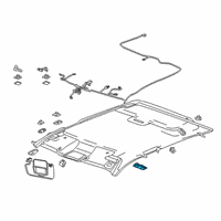 OEM 2021 GMC Sierra 2500 HD Dome Lamp Assembly Diagram - 84580394