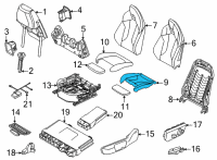 OEM 2021 BMW M235i xDrive Gran Coupe FOAM SECTION, SEAT Diagram - 52-10-9-460-861