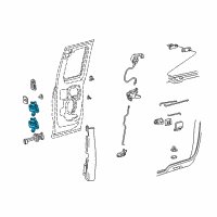 OEM 1999 Ford F-150 Hinge Diagram - F65Z-1826800-AF