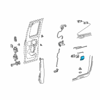 OEM 1998 Ford F-150 Handle, Inside Diagram - F65Z-1826680-A