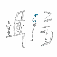 OEM 2002 Ford F-150 Latch Assembly Diagram - 6L3Z-18264A26-A