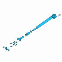 OEM 2022 Ford F-250 Super Duty Drive Shaft Diagram - HC3Z-4A376-B