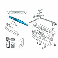 OEM 2018 BMW 640i xDrive Gran Turismo TRIM COVER, DOOR, FRONT RIGH Diagram - 51-41-9-460-224
